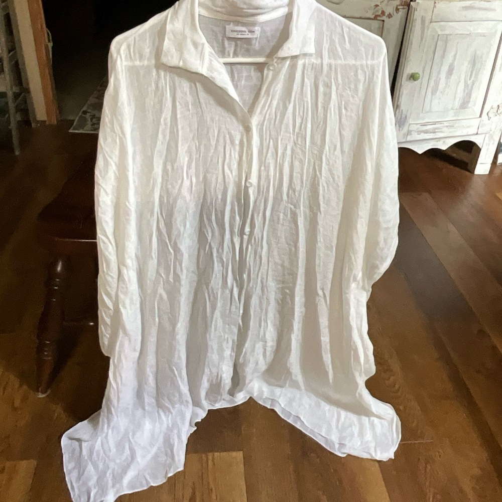 Chicsoul.com one size gauzy tunic top